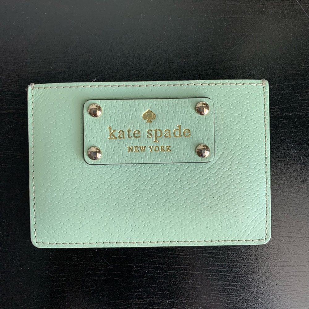 Kate Spade Mint Green Card Holder